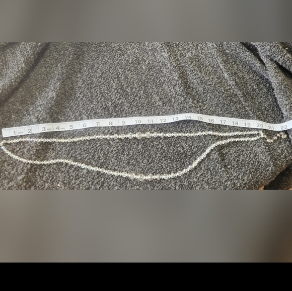 Vintage Double Strand Iridescent Crystal Necklace - Picture 8 of 10